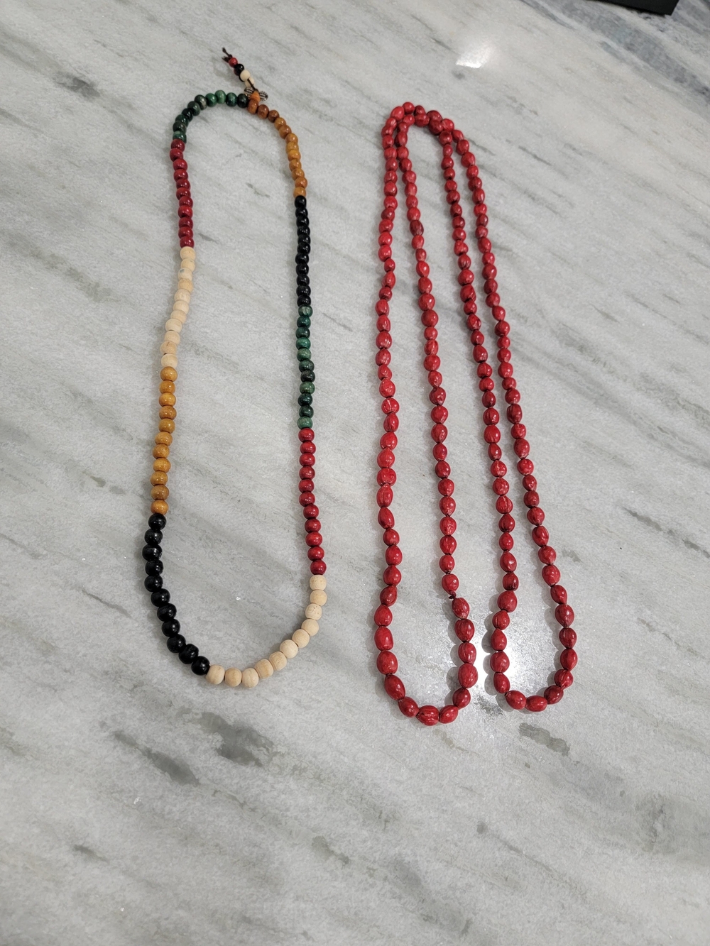 Multicolor and Red Beaded Necklaces - Women's Jewelry